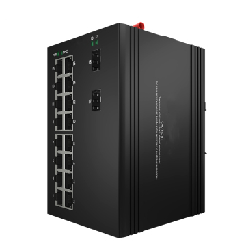 Industrial Switch Unmanaged 16 port Gigabit Ethernet PoE and 2 Gigabit SFP