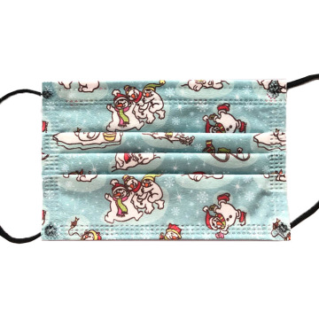 Kerstmissneeuwman gezichtsmaskers