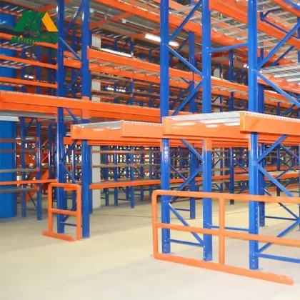Heavy Duty Steel Mezzanine Floors and Rack System for Multi-Floor Warehouse Storage
