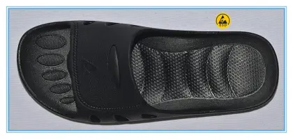 good quality black color spu(pvc foamed) cleanroom ESD SPU slippers