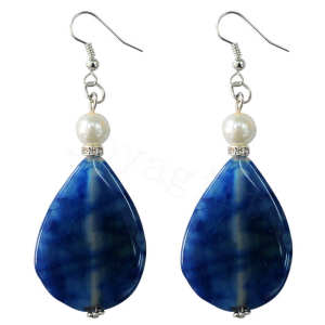 Natural Gemstone Agate Earring