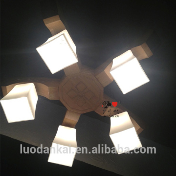 Postmodern glass large meeting room electrical unique pendant lamp