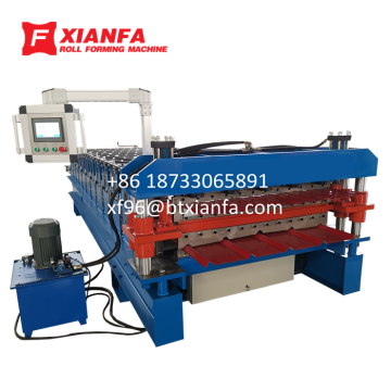 Aluminium Sheet Double Deck Mesin Roll Forming