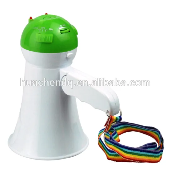 mini recordable green megaphone/portable small amplifier