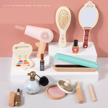 Creative Play: Wooden Beauty Salon Toys, Dressing Ornaments, and Makeup Set for Kids