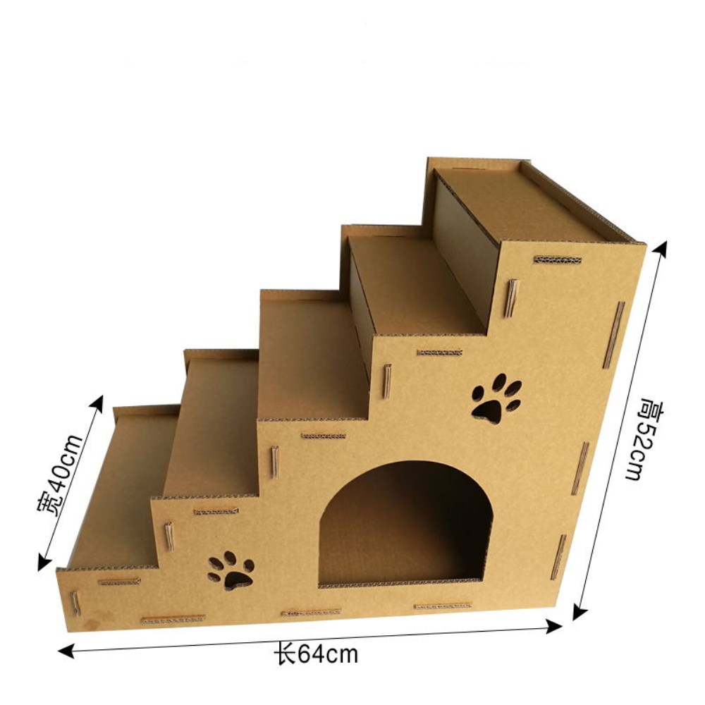 Recyclable Cardboard Cat House Scratcher