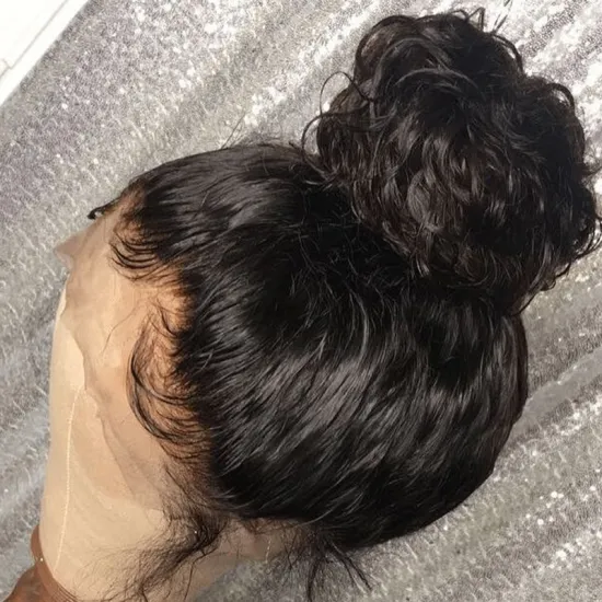 Huashuo Vendor Hd Transparent Swiss Lace Front Wig Human Hair 360 Lace Frontal Wig Glueless Brazilian 100% Virgin Full Lace Wig
