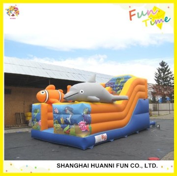 Factory price commercial kids inflatable water slides with two lanes price