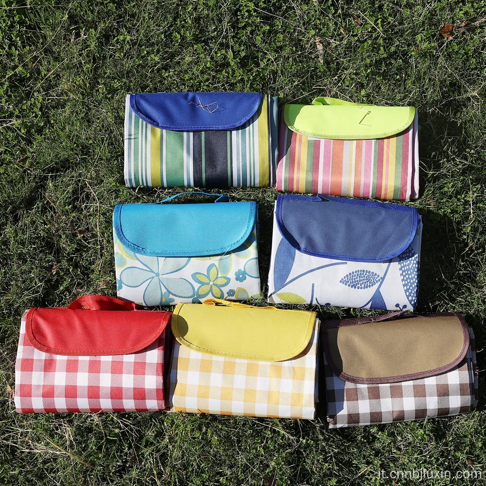 600d Oxford in stoffa in PVC pieghevole tappetino da picnic portatile