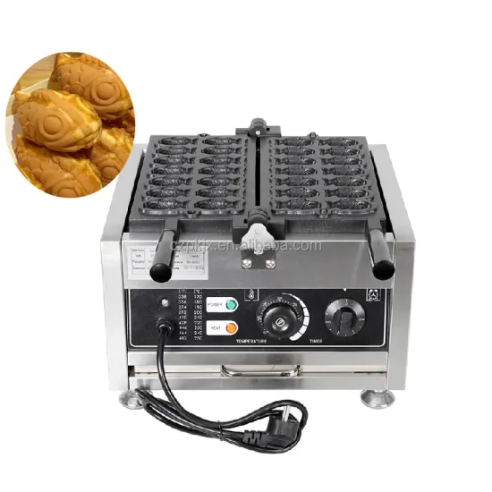 Electric 28pcs Mini Fish Waffle Maker Taiyaki Machine