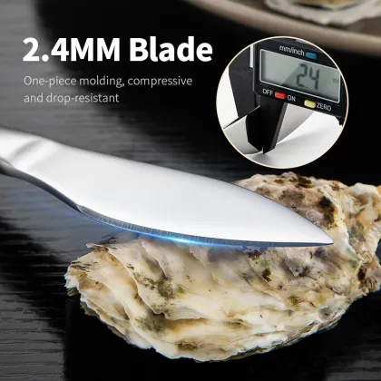 Oyster Clam Shucking Knife with Metal Handle for Seafood Kitchen Tools