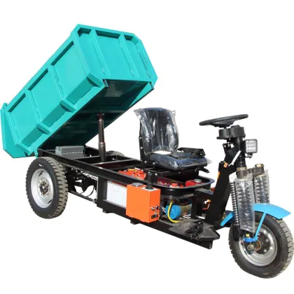 Electric diesel tricycle for tunnel mining