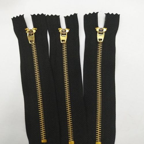 Zíperes de bronze dourados de 12 polegadas para o vestuário à venda