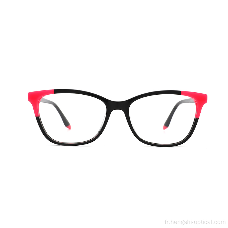 Concepteur personnalisé Cadre acétate transparent lunettes optiques transparentes pour les hommes