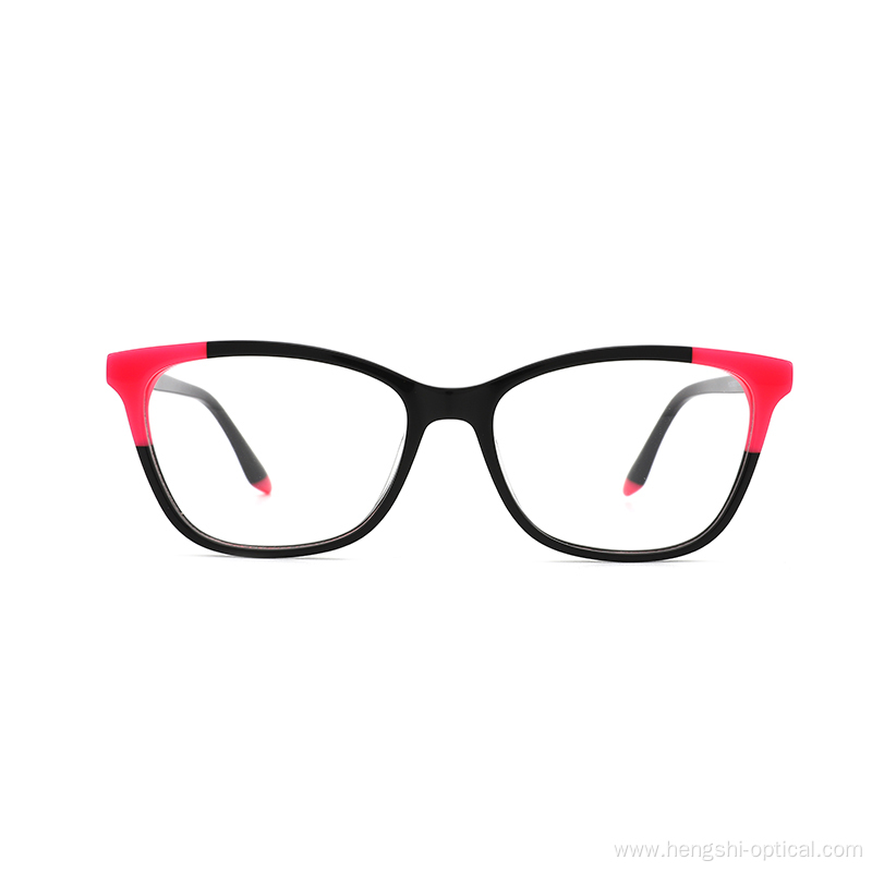 Custom Designer Transparent Acetate Frame Clear Optical Glasses For Men