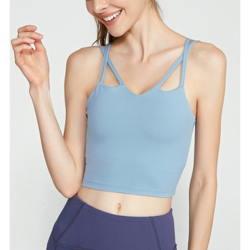 Fitness Cami Cropped Yoga Tank -topp