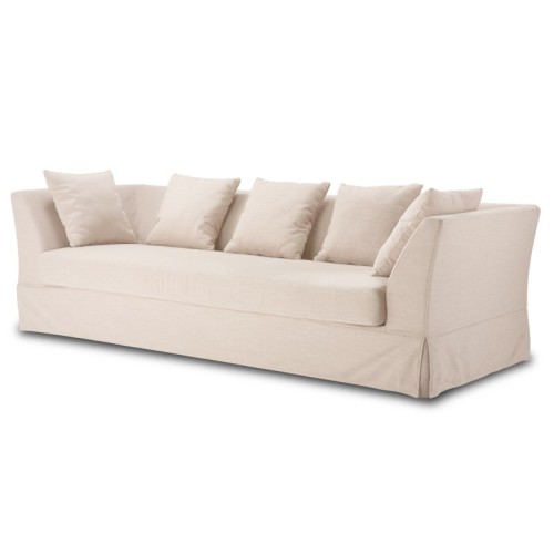 Linen Fabric Sofa with Pillows Modern Sofa (BAODING)