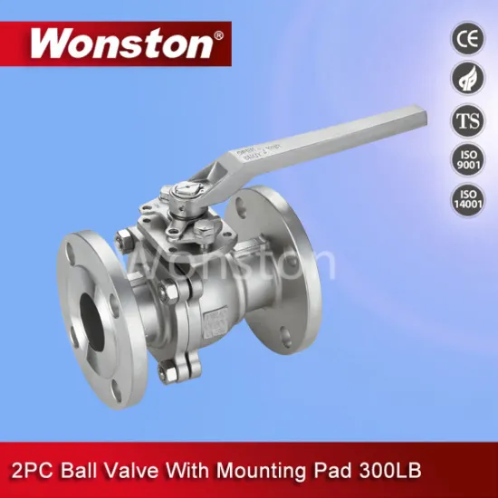 Precision Casting 2PC Flanged Ball Valve ASME 300lbs
