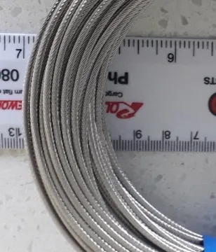 6X19/37 stainless steel wire rope 1-1/8in 304