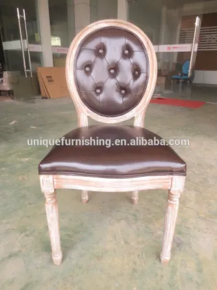 Wholesale Luxury White Wooden Design Louis XV Chair Used Dining Chair
