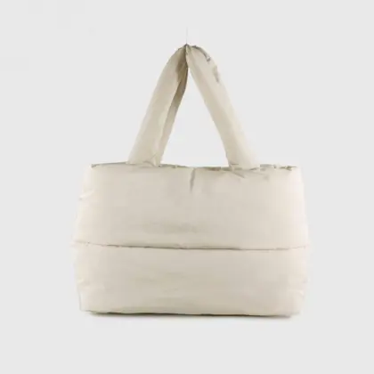 Women's Large Quilted Padded Puffer Tote Bags