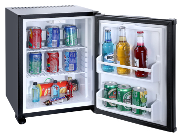 Nevera de 30 litros con puerta de vidrio y minibar