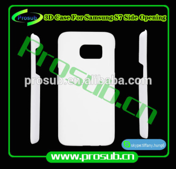 3d sublimation diy blank cell phone case cover skin for Prosub-samsung s7 side opening