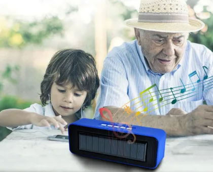 Creative Solar Powered Portable Bluetooth Speaker