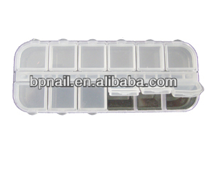 empty nail art stone box