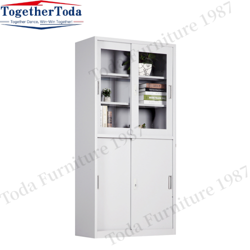 Office furniture sliding door file storage cupboard