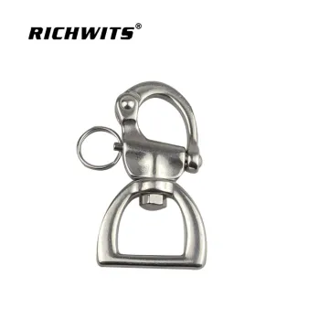 heavy duty investment casted snap strap quick release shackle swivel stainless steel shackle