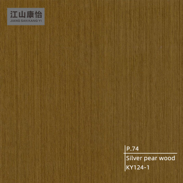 Film écologique en PVC en bois de poirier argenté