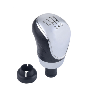 Silver Black Manual Gear Shift Knob for Ford Focus - 5 Gear 6 Speed Car Shifter Lever Head