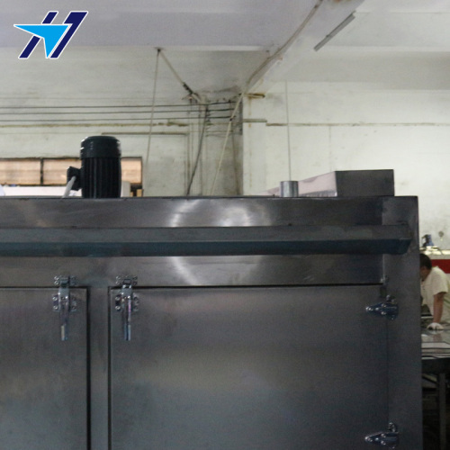 Double open front and rear stainless steel oven