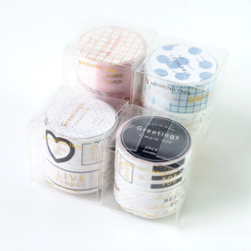 Ownday geometrische goudfolie washi tape voor planner - 2 rollen groothandel promotie
