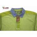 Men's Solid Brushed Long Sleeve Polo