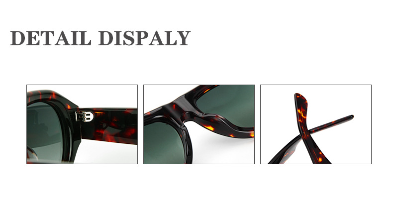 Bold Polarized Aviator Acetate Sunglasses with TAC Lenses ME2126-detail