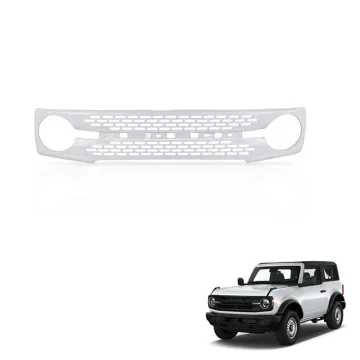Gobison White Front Bumper Car Grille for 2022 Ford Bronco Raptor