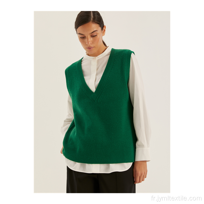 Gilet de pull à cou populaire en V