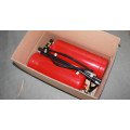 Portable abc dry powder red fire extinguisher