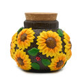 Sunflower Glass Storage Jar