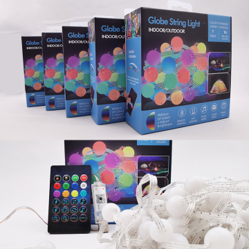 Globe Fairy String Lights with BT Music Control & TUYA WiFi - 5M 50LEDs & 10M 100LEDs DIY Shape Lights