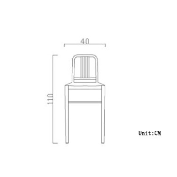 Chaise de bar Nimitz en aluminium de qualité supérieure