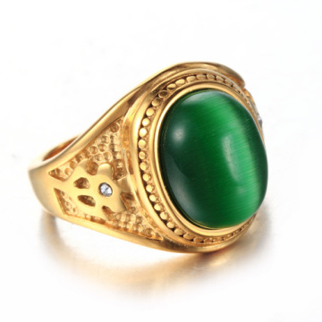 925 sterling silver jewery Green agate stone ring