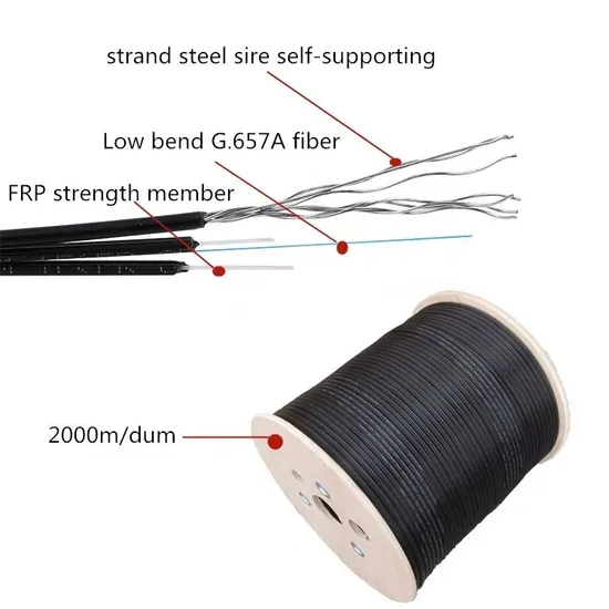 FTTH Drop Fiber Cable with Steel Wire Messenger