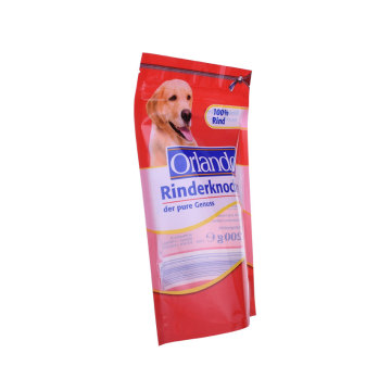 Sac de friandise pour chiens de fond plat en plastique 1 lb