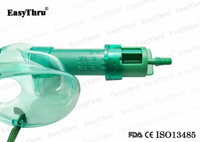 CE ISO13485 FDA Oxygen Mask Venturi Disposables for Child and Adult