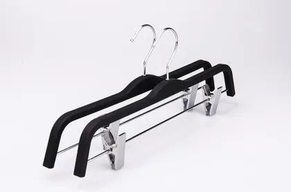 HRW-6611W luxury white wooden infant hanger children clothes hanger for kids