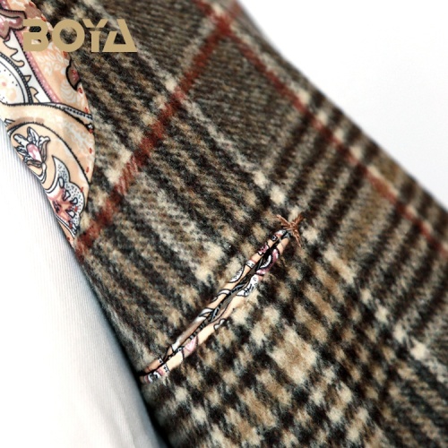 Custom Tuxedo Suit New Design Checked TR Fabric