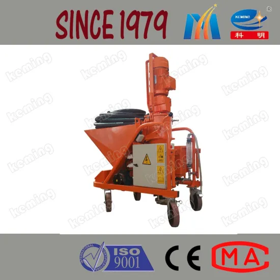 Scew Pump Dry Mix Cement Sand Plaster Cement Mortar Spraying Machine